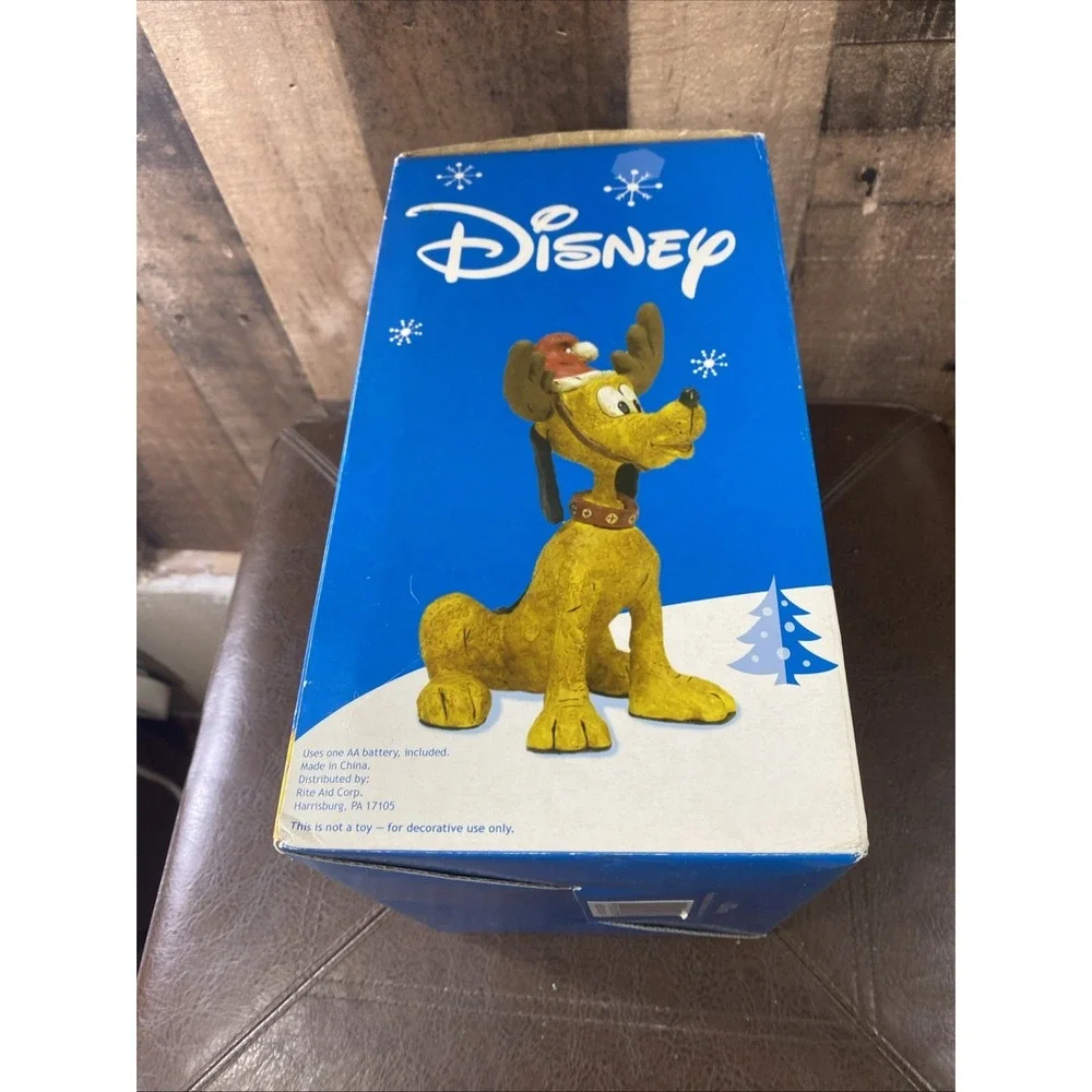 Disney Reindeer Pluto Vintage Holiday‎ Sculpture Hand-Made Hand-Painted 9